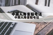 中英人寿鑫玺世家终身寿险产品简介，中英人寿客服电话